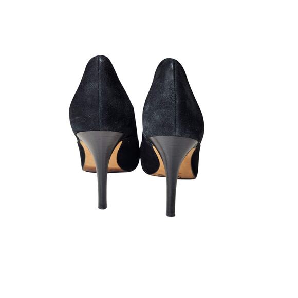 Cole Haan X Nike Air Stiletto High Heel Shoe Booties Black Suede 8B - Picture 4 of 5